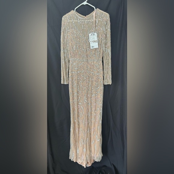 Mac Duggal 5124 NWT BEADED LONG SLEEVE EVENING GOWN - Picture 5 of 8